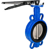Wasser-Drosselklappe Elephant WBV1632E-2W-Fb, Gehäusematerial - Gusseisen QT450, Scheibenmaterial - Edelstahl AISI 316, Dichtung - EPDM, Griff
