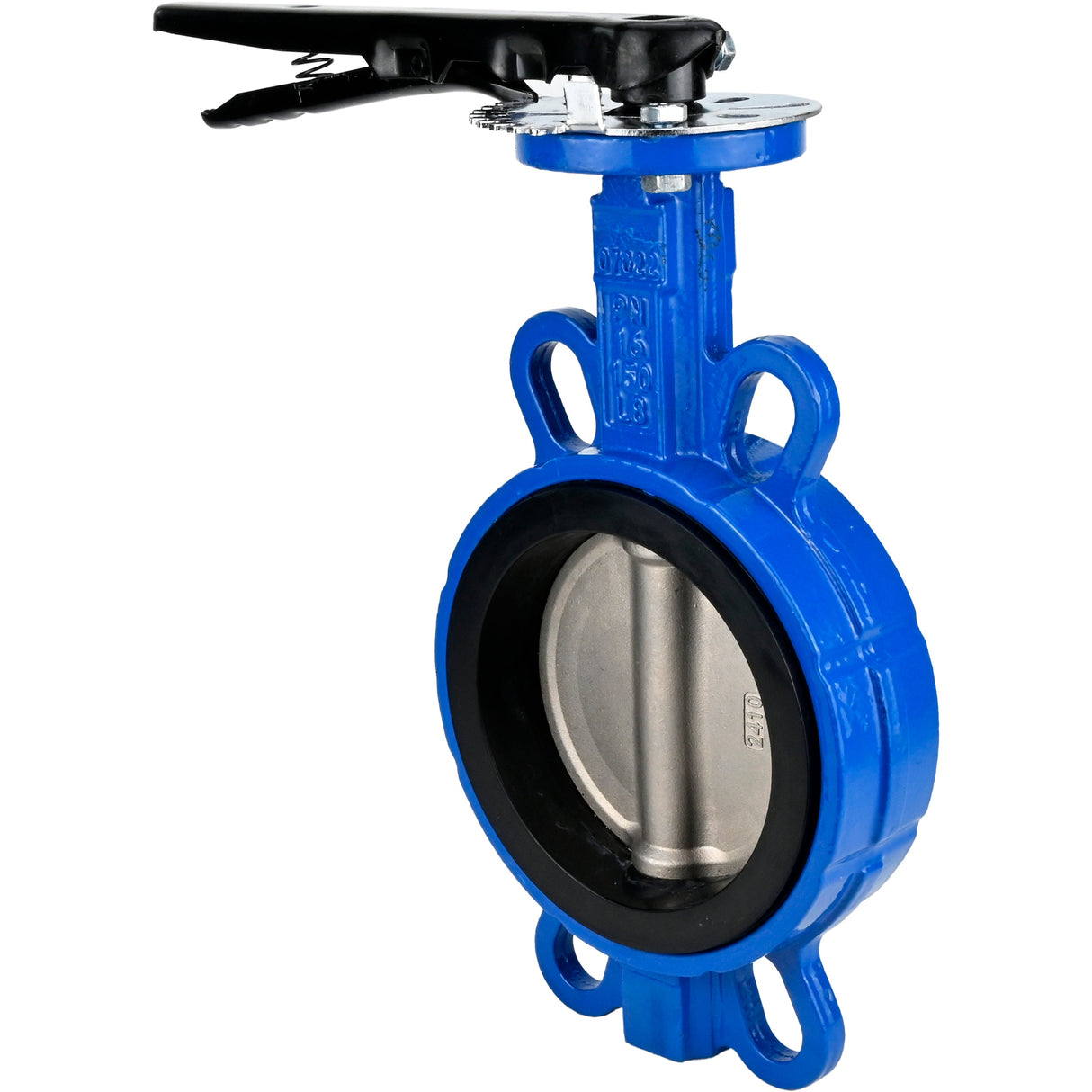 Wasser-Drosselklappe Elephant WBV1632E-2W-Fb, Gehäusematerial - Gusseisen QT450, Scheibenmaterial - Edelstahl AISI 316, Dichtung - EPDM, Griff