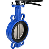 Wasser-Drosselklappe Elephant WBV1632E-2W-Fb, Gehäusematerial - Gusseisen QT450, Scheibenmaterial - Edelstahl AISI 316, Dichtung - EPDM, Griff