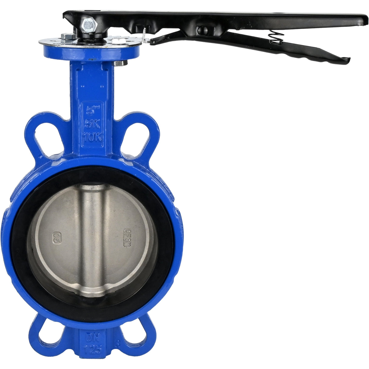 Wasser-Drosselklappe Elephant WBV1632E-2W-Fb, Gehäusematerial - Gusseisen QT450, Scheibenmaterial - Edelstahl AISI 316, Dichtung - EPDM, Griff