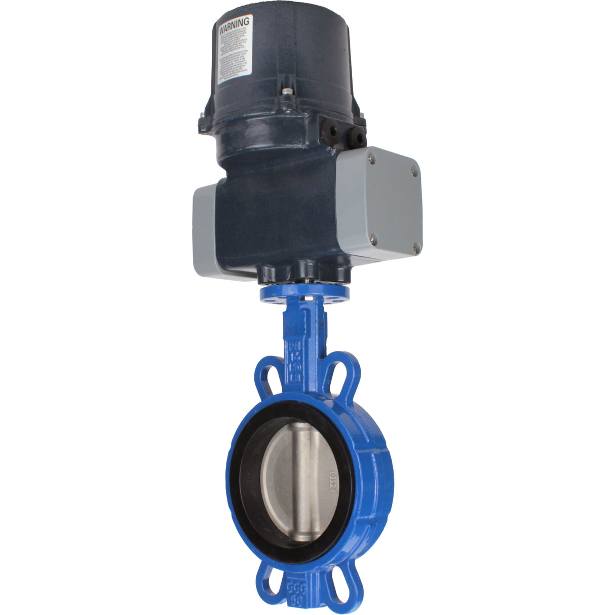 Schmetterlingsventile für abrasive Medien Elephant WBV1632E-2W-Fb-Flansch, Gehäuse - Gusseisen QT450, Scheibe - Edelstahl 316L, Dichtung - EPDM, mit elektrischem Vierteldreh-Antrieb Elephant QTSA-N-EM-O0-220VAC