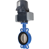 Schmetterlingsventile für abrasive Medien Elephant WBV1632E-2W-Fb-Flansch, Gehäuse - Gusseisen QT450, Scheibe - Edelstahl 316L, Dichtung - EPDM, mit elektrischem Vierteldreh-Antrieb Elephant QTSA-N-EM-O0-220VAC