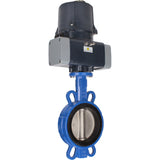 Schmetterlingsventile für abrasive Medien Elephant WBV1632E-2W-Fb-Flansch, Gehäuse - Gusseisen QT450, Scheibe - Edelstahl 316L, Dichtung - EPDM, mit elektrischem Vierteldreh-Antrieb Elephant QTSA-N-EM-O0-220VAC
