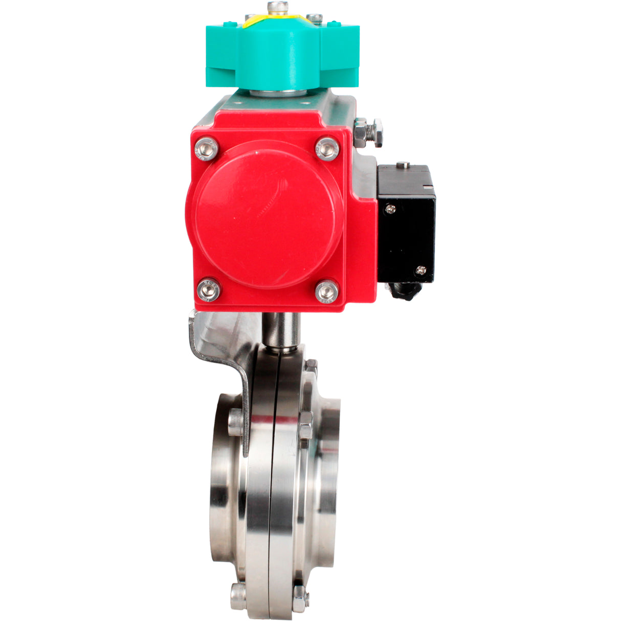 Disc rotary valves Elephant WBV3131E-2W-T-H DN15-100 10 bar threaded, food-grade stainless steel 304, seal - EPDM, with pneumatic actuator PA-DA-XXX, pneumatic distributor 4M310-08 220V and ALS200D magnetic switch