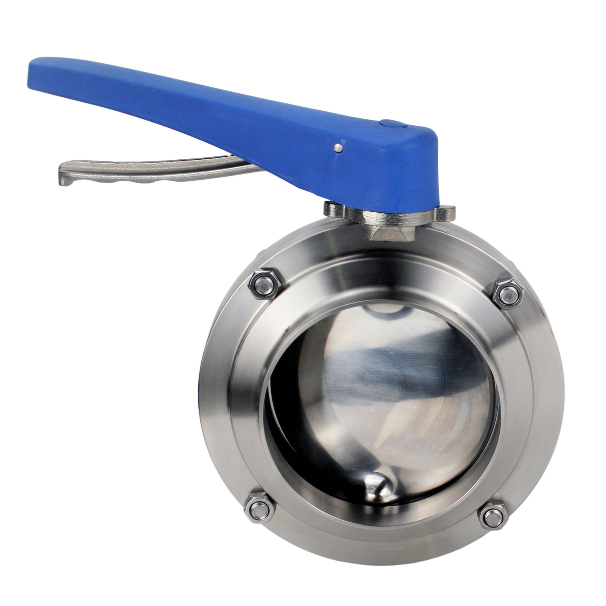 Wasser-Schmetterlingsventil Elephant WBV3131E-2W-W-H, Gehäusematerial - Edelstahl AISI 304, Scheibenmaterial - Edelstahl AISI 304, Dichtung - EPDM, geschweißt, mit Griff