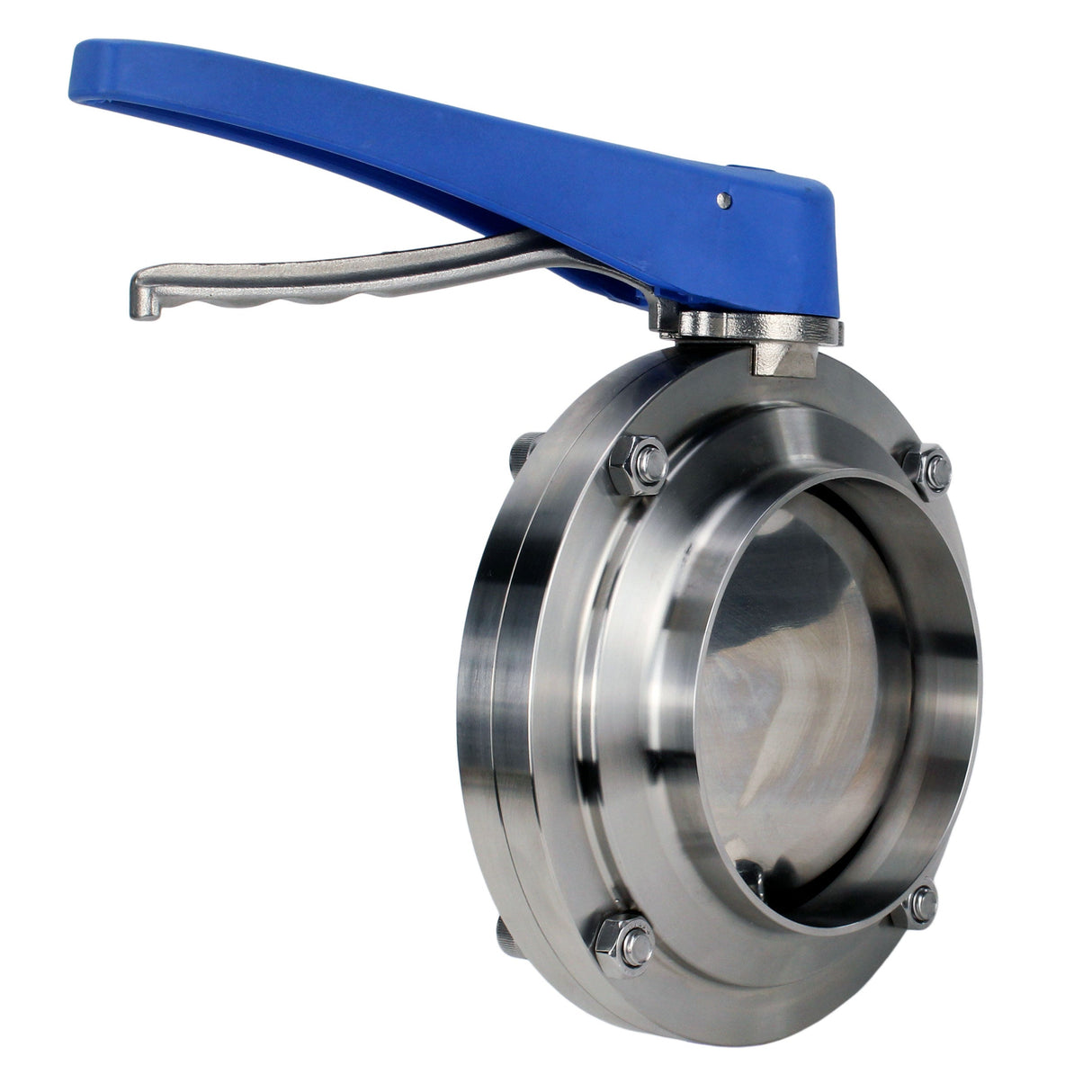 Wasser-Schmetterlingsventil Elephant WBV3131E-2W-W-H, Gehäusematerial - Edelstahl AISI 304, Scheibenmaterial - Edelstahl AISI 304, Dichtung - EPDM, geschweißt, mit Griff