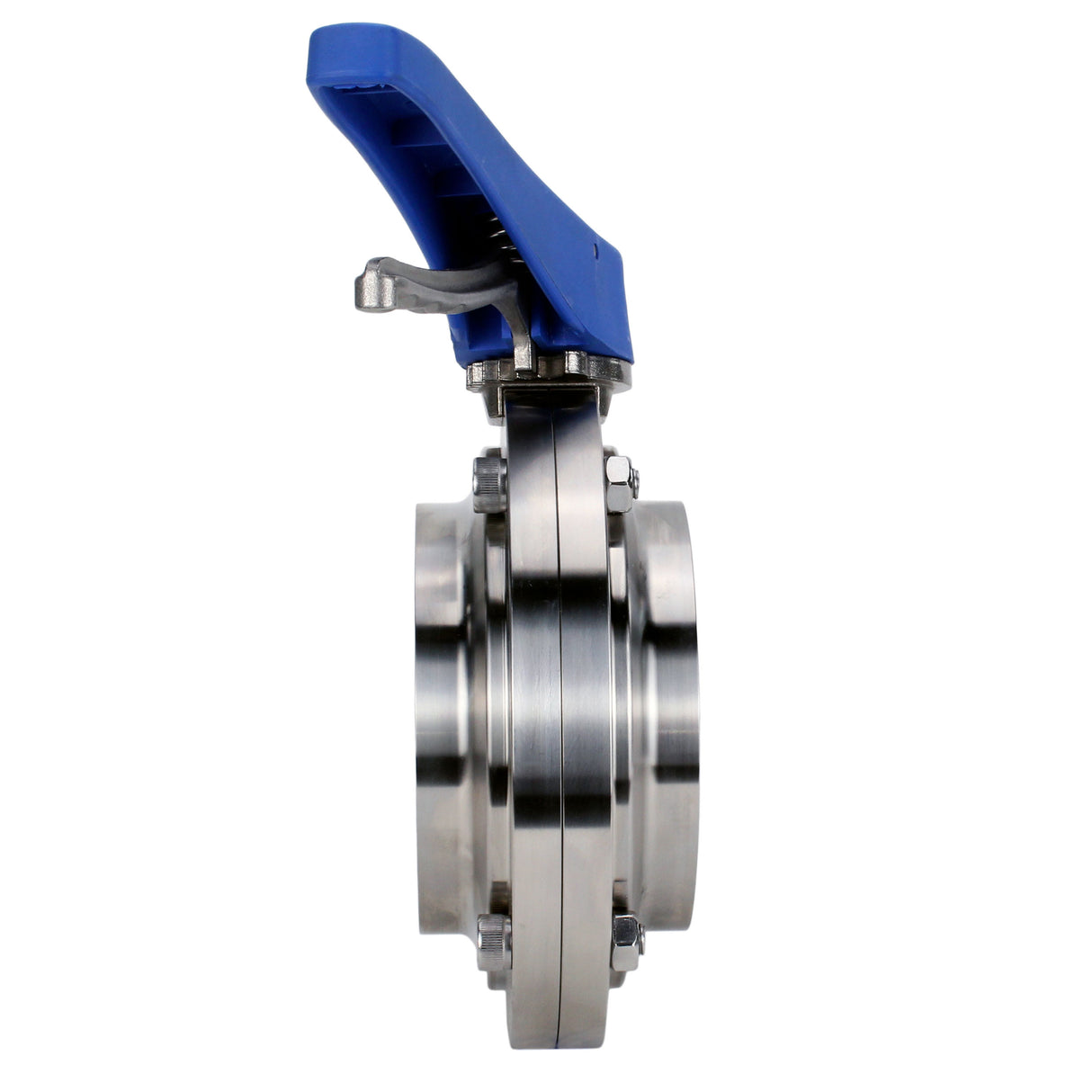 Wasser-Schmetterlingsventil Elephant WBV3131E-2W-W-H, Gehäusematerial - Edelstahl AISI 304, Scheibenmaterial - Edelstahl AISI 304, Dichtung - EPDM, geschweißt, mit Griff