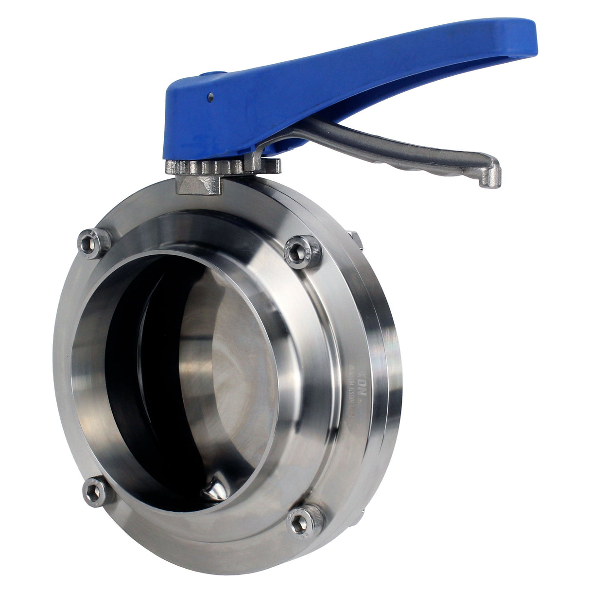 Wasser-Schmetterlingsventil Elephant WBV3131E-2W-W-H, Gehäusematerial - Edelstahl AISI 304, Scheibenmaterial - Edelstahl AISI 304, Dichtung - EPDM, geschweißt, mit Griff