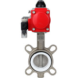 Wasser-Schmetterlingsventil Elephant WBV3131P-2W-Fb-H, Gehäusematerial - Edelstahl AISI 304, Scheibenmaterial - Edelstahl AISI 304, Dichtung - PTFE, pneumatischer Antrieb PA-DA Doppelwirkung, 4M310-08 24V