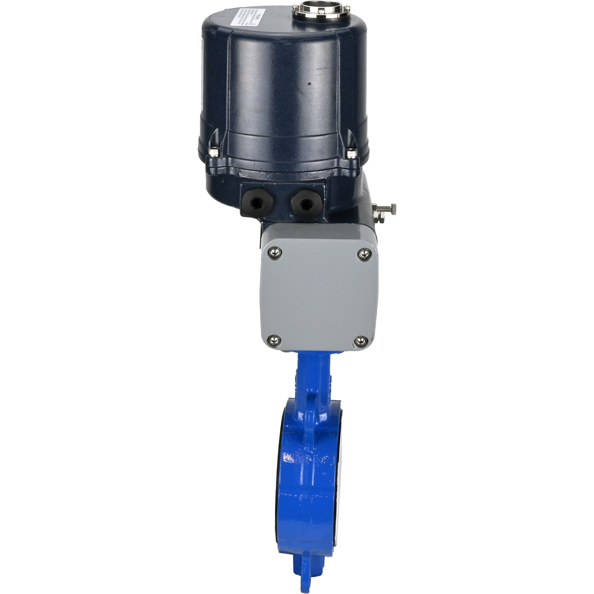 Absperrklappen Elephant WBV3432P-2W-Fb-Flanschverbindung, Gehäuse - WCB Kohlenstoffstahl, Scheibe - Edelstahl 316L, Dichtung - PTFE, mit elektrischem Vierteldrehantrieb Elephant QTSA-N-EM-O0-220VAC
