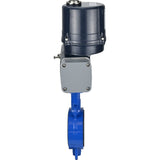 Absperrklappen Elephant WBV3432P-2W-Fb-Flanschverbindung, Gehäuse - WCB Kohlenstoffstahl, Scheibe - Edelstahl 316L, Dichtung - PTFE, mit elektrischem Vierteldrehantrieb Elephant QTSA-N-EM-O0-220VAC
