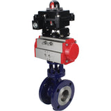 Wasser-Schmetterlingsventil Elephant WBV3EX-3431M-1W-F-ISO, Gehäusematerial - Kohlenstoffstahl, Scheibenmaterial - Edelstahl AISI 304, Dichtung - Metall, pneumatischer Antrieb PA-SA mit Rückstellfedern, , LSU APL-410N EX