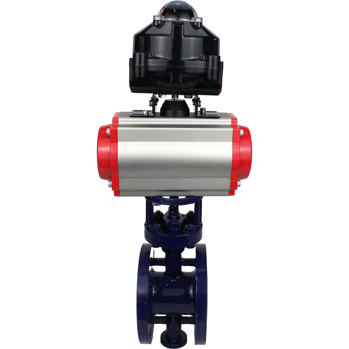 Wasser-Schmetterlingsventil Elephant WBV3EX-3432M-1W-F-ISO, Gehäusematerial - Kohlenstoffstahl, Scheibenmaterial - Edelstahl AISI 316, Dichtung - Metall, pneumatischer Antrieb PA-SA mit Rückstellfedern, , LSU APL-510N EX