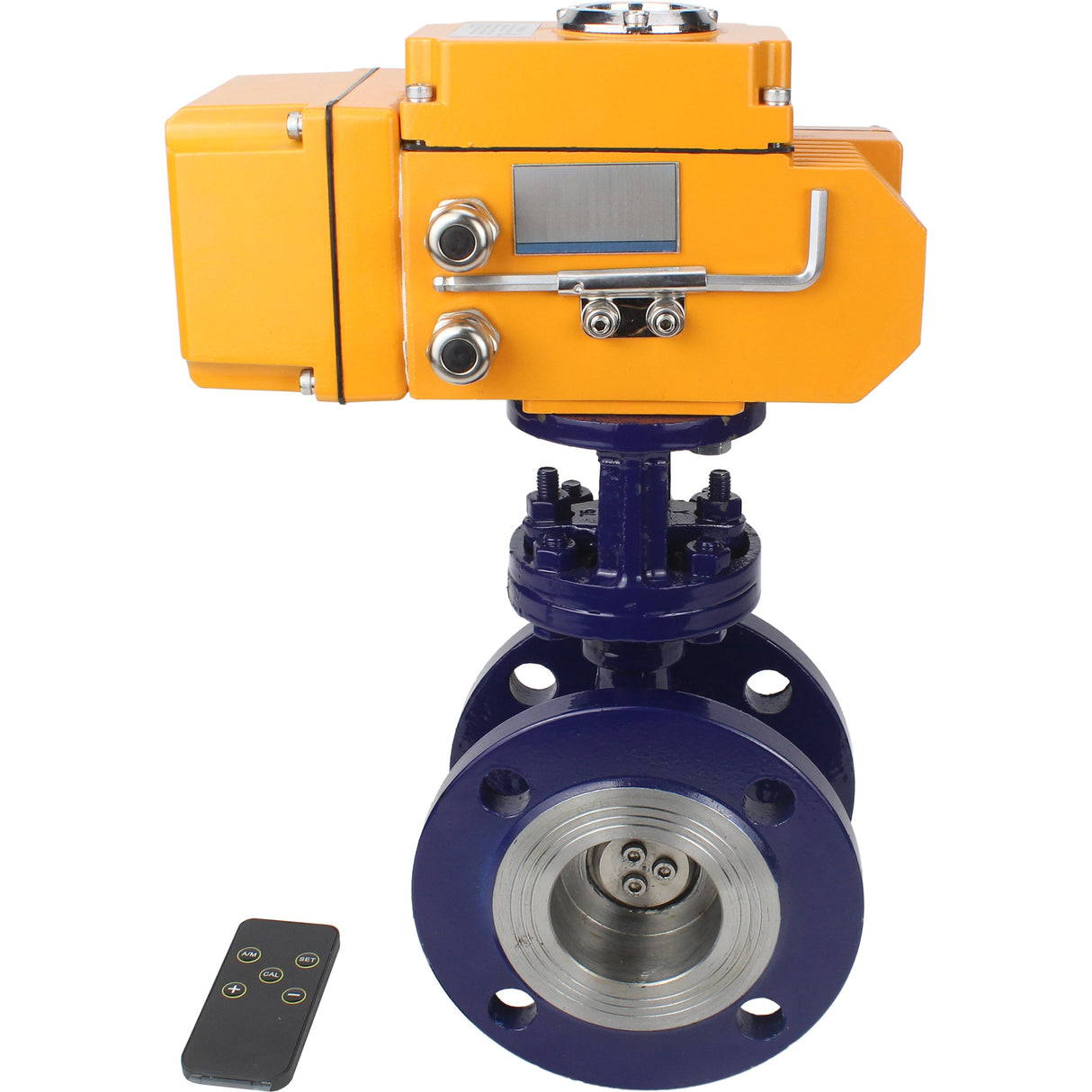 Wasser-Schmetterlingsventil Elephant WBV3EX-3431M-1W-F-ISO, Gehäusematerial - Kohlenstoffstahl, Scheibenmaterial - Edelstahl AISI 304, Dichtung - Metall, elektrischer Antrieb QT-N-хEM-O1 24V