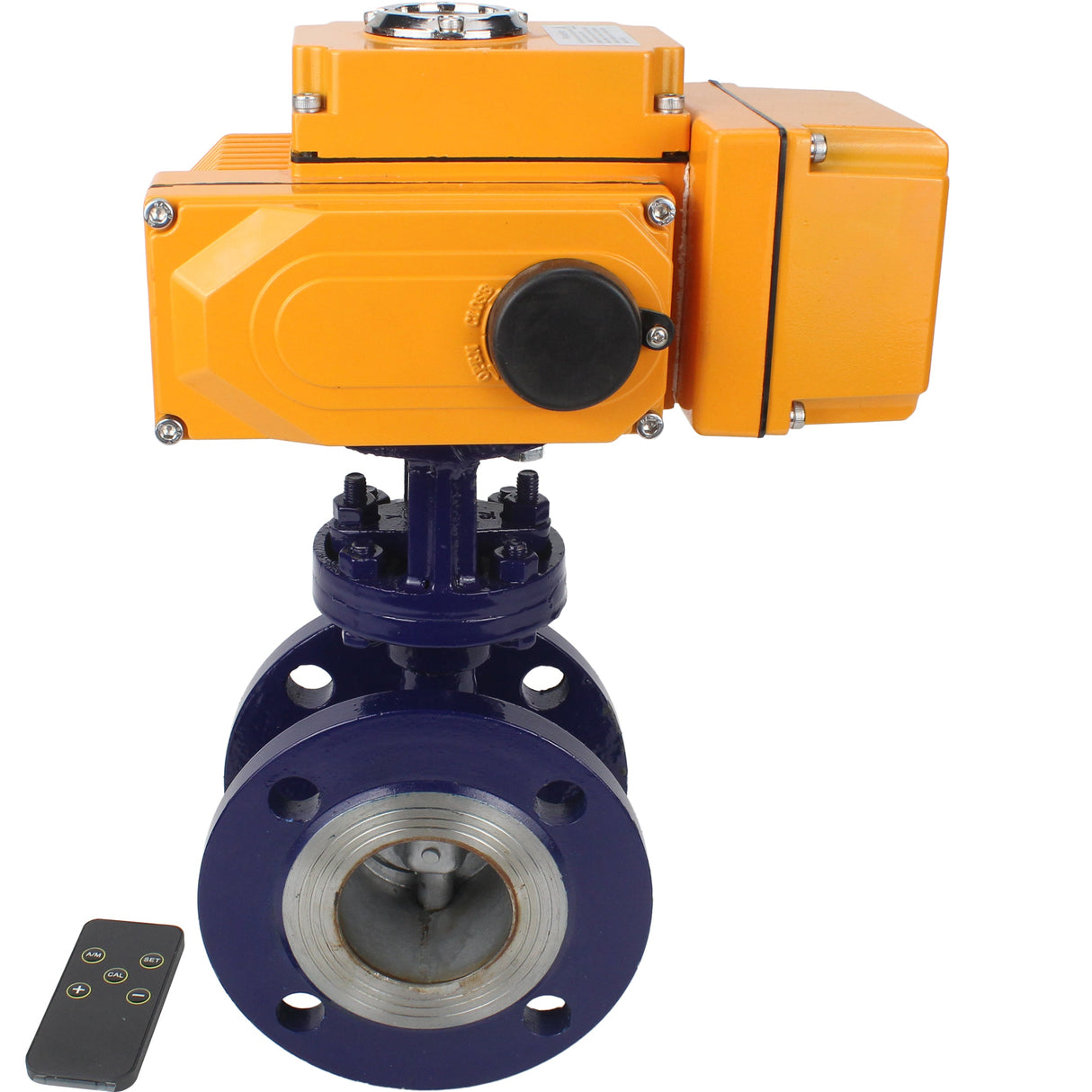 Wasser-Schmetterlingsventil Elephant WBV3EX-3431M-1W-F-ISO, Gehäusematerial - Kohlenstoffstahl, Scheibenmaterial - Edelstahl AISI 304, Dichtung - Metall, elektrischer Antrieb QT-N-хEM-O1 24V