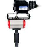 Butterfly valves Elephant WBV4242E-2W-Fb-ISO, body material - UPVC, disc material - UPVC, seal - EPDM, with pneumatic actuator double action PA-DA and electro-pneumatic rotary positioner YT-1000RSN with feedback