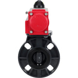 Butterfly valves Elephant WBV4242E-2W-Fb-ISO, body material - UPVC, disc material - UPVC, seal - EPDM, with pneumatic actuator double action PA-DA