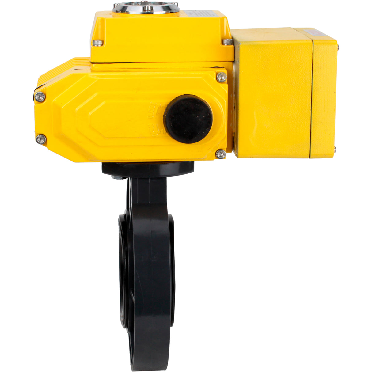 Butterfly valves Elephant WBV4242E-2W-Fb-ISO, body material - UPVC, disc material - UPVC, seal - EPDM, with quarter-turn actuator QT-N-EM-A1-220VAC-U1, feedback sensor and 4-20mA input control signal