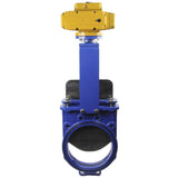 Knife Gate Valve Elephant GVKN1331N-2W-Fb-ISO Klasse 125 NBR Wafer-Typ, Gusseisen, bidirektional, mit Elephant-MT-200 380V elektrischem Antrieb