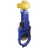 Knife Gate Valve Elephant GVKN1331N-2W-Fb-ISO Klasse 125 NBR Wafer-Typ, Gusseisen, bidirektional, mit Elephant-MT-200 380V elektrischem Antrieb