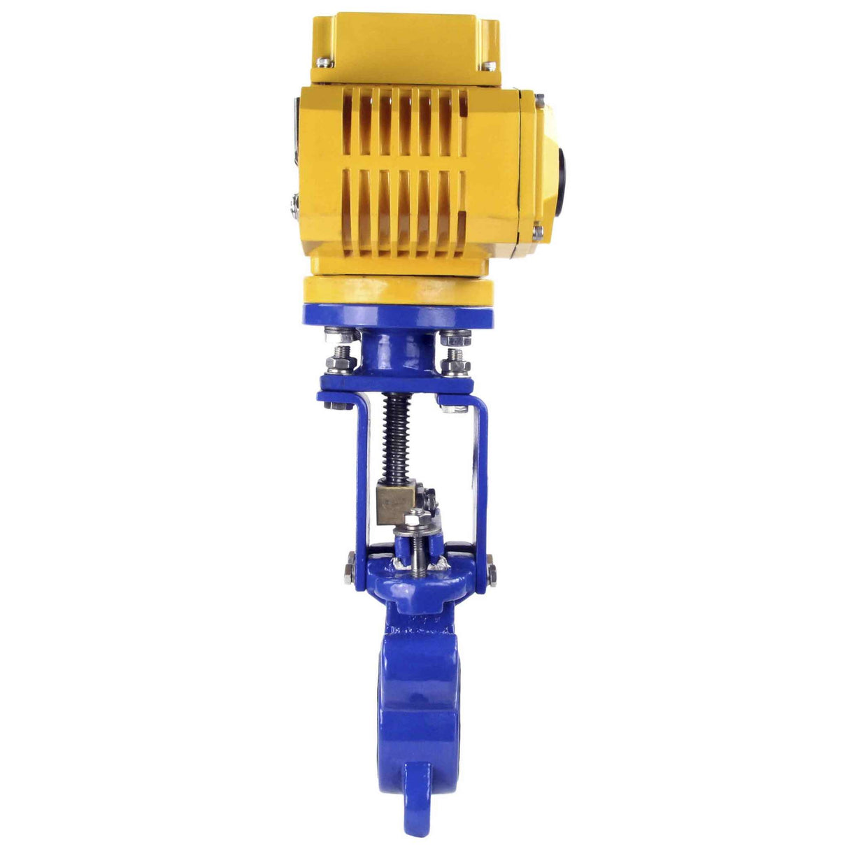 Knife Gate Valve Elephant GVKN1331N-2W-Fb-ISO Klasse 125 NBR Wafer-Typ, Gusseisen, bidirektional, mit Elephant-MT-50 110/220V elektrischem Antrieb