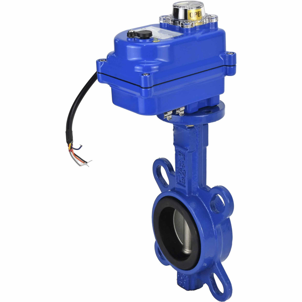 Wasser-Schmetterlingsventil Elephant ggg50-316l-epdm-elephant-12, Gehäusematerial - Gusseisen GGG50, Scheibenmaterial - Edelstahl AISI 316L, Dichtung - EPDM, elektrisch betätigt