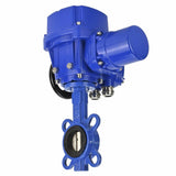 Wasser-Drosselklappe Elephant WBV1332N-2W-Fb-H Gehäusematerial - Grauguss GGG50, Scheibenmaterial - Edelstahl 316L, Dichtung - NBR mit elektrischem 1/4-Drehantrieb Elephant QT-W (M) EX 380V