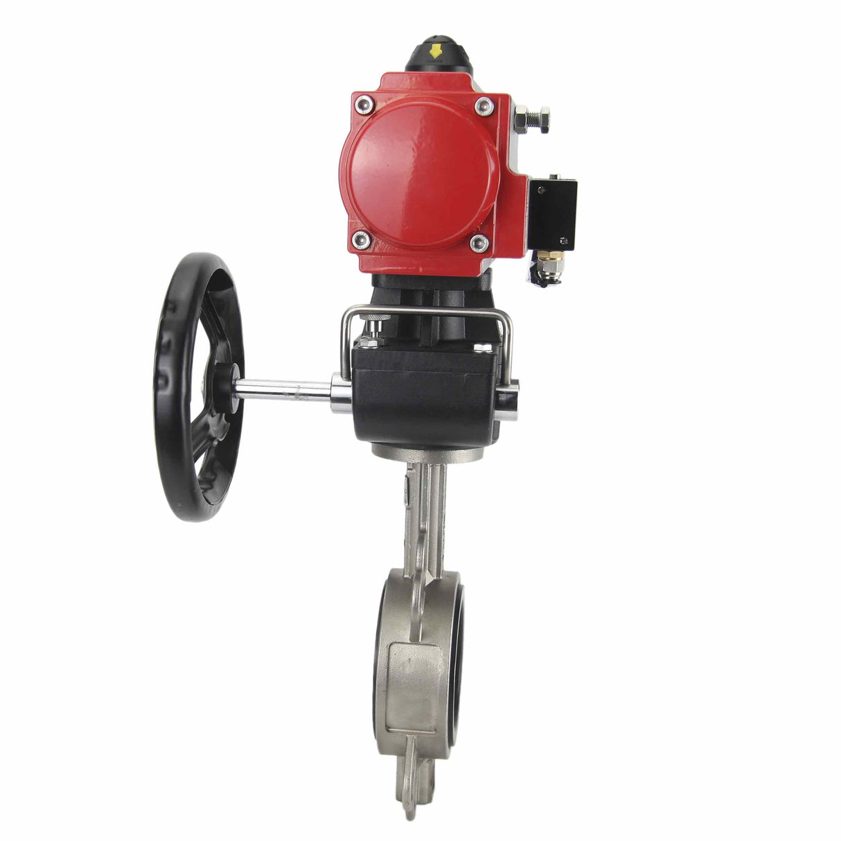 Wasserabsperrklappe Elephant 316l-viton-da-4m310-110/220v-hdm, Gehäusematerial – Edelstahl AISI 316L, Scheibenmaterial – Edelstahl AISI 316L, Dichtung – VITON, pneumatischer Antrieb betätigt
