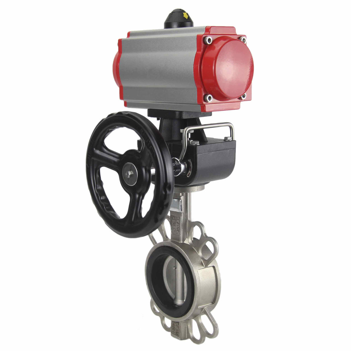 Wasserabsperrklappe Elephant 316l-viton-da-4m310-110/220v-hdm, Gehäusematerial – Edelstahl AISI 316L, Scheibenmaterial – Edelstahl AISI 316L, Dichtung – VITON, pneumatischer Antrieb betätigt