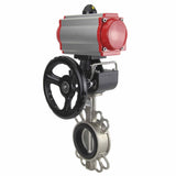 Wasserabsperrklappe Elephant 316l-viton-da-4m310-110/220v-hdm, Gehäusematerial – Edelstahl AISI 316L, Scheibenmaterial – Edelstahl AISI 316L, Dichtung – VITON, pneumatischer Antrieb betätigt