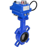 Wasser-Drosselklappe Elephant GGG50-316L-EPDM Gehäusematerial - Gusseisen GGG50, Scheibenmaterial - Edelstahl 316L, Dichtung - EPDM mit Elektroantrieb Elephant 220V
