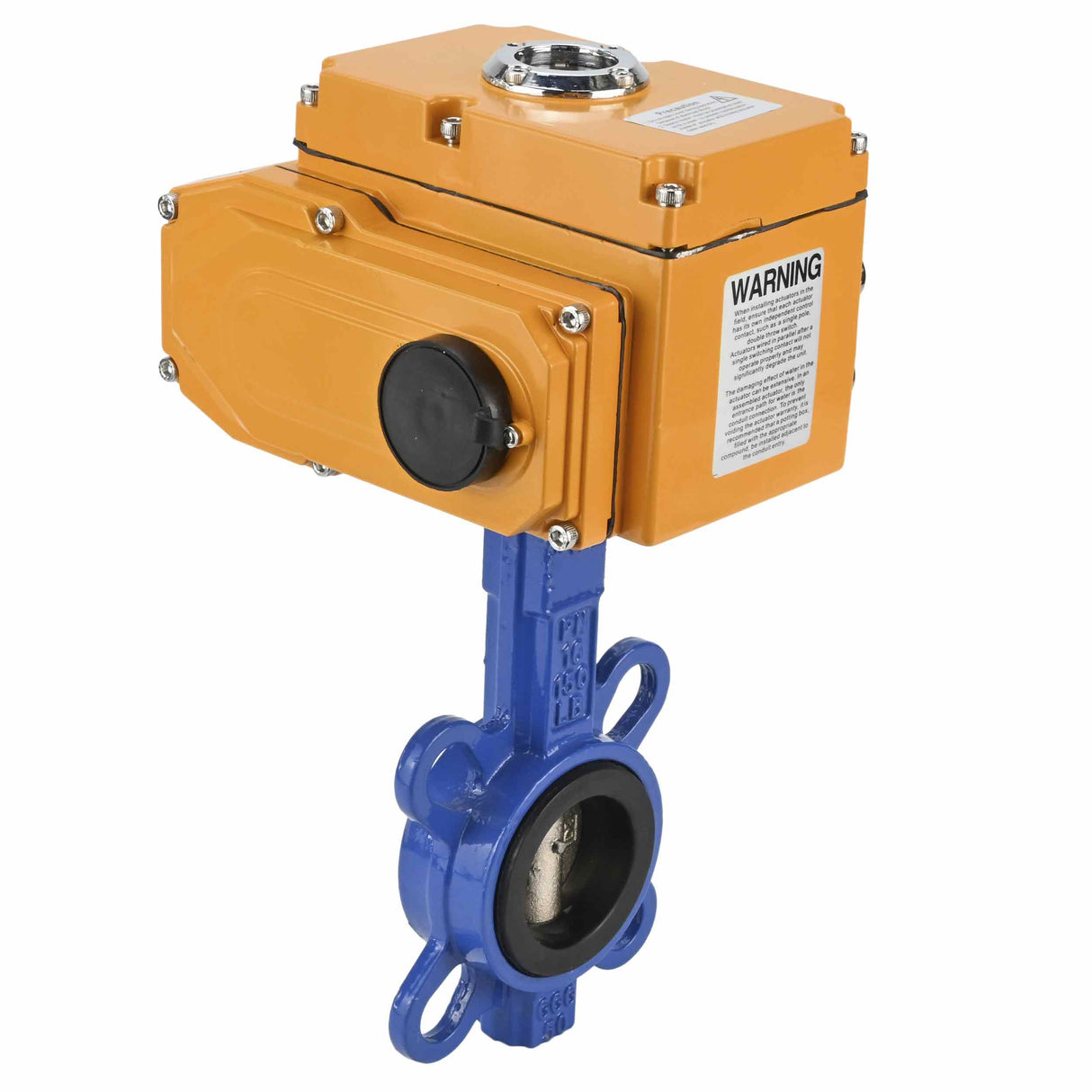 Wasser-Drosselklappe Elephant WBV1332N-2W-Fb-H Gehäusematerial - Gusseisen GGG50, Scheibenmaterial - Edelstahl 316L, Dichtung - NBR mit Elektroantrieb Elephant 380V