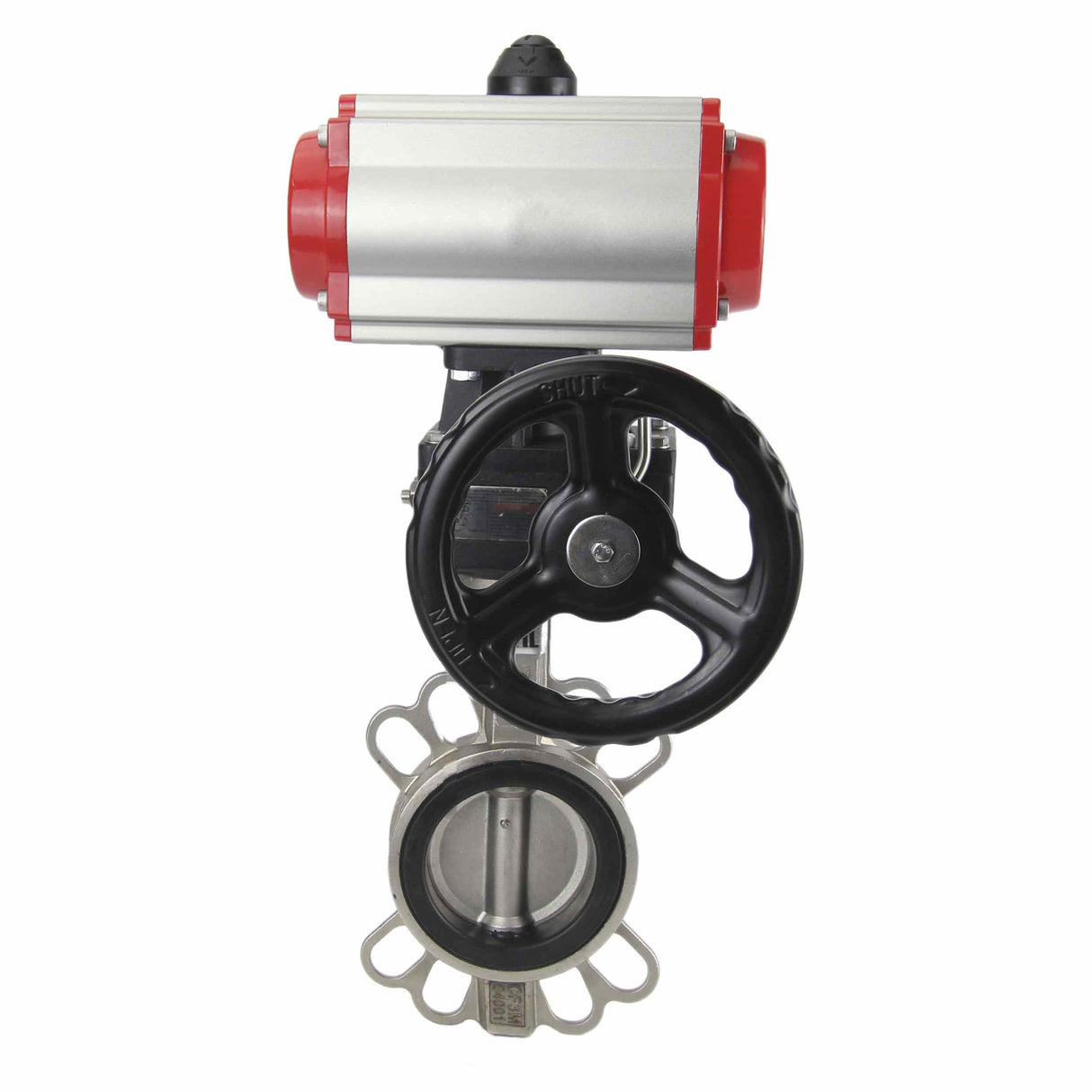 Wasserabsperrklappe Elephant 316l-viton-da-4m310-110/220v-hdm, Gehäusematerial – Edelstahl AISI 316L, Scheibenmaterial – Edelstahl AISI 316L, Dichtung – VITON, pneumatischer Antrieb betätigt