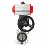 Wasserabsperrklappe Elephant 316l-viton-da-4m310-110/220v-hdm, Gehäusematerial – Edelstahl AISI 316L, Scheibenmaterial – Edelstahl AISI 316L, Dichtung – VITON, pneumatischer Antrieb betätigt