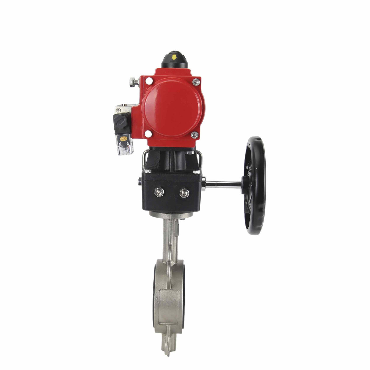 Wasserabsperrklappe Elephant 316l-viton-da-4m310-110/220v-hdm, Gehäusematerial – Edelstahl AISI 316L, Scheibenmaterial – Edelstahl AISI 316L, Dichtung – VITON, pneumatischer Antrieb betätigt