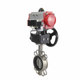 Wasserabsperrklappe Elephant 316l-viton-da-4m310-110/220v-hdm, Gehäusematerial – Edelstahl AISI 316L, Scheibenmaterial – Edelstahl AISI 316L, Dichtung – VITON, pneumatischer Antrieb betätigt