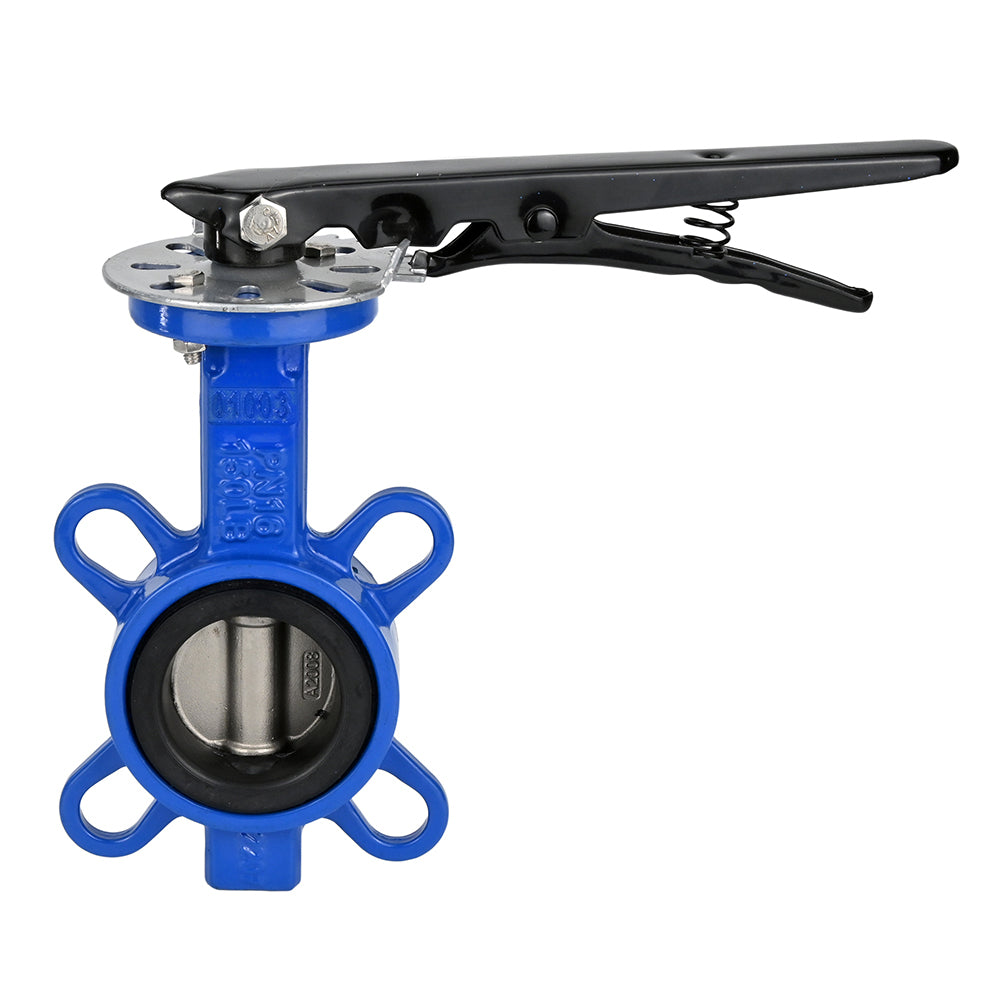 Wasser-drosselklappe Elephant WCB-316L-VITON 232 PSI, gehäusematerial – edelstahl WCB, scheibenmaterial – edelstahl 316L, dichtung – VITON, handradbetätigung