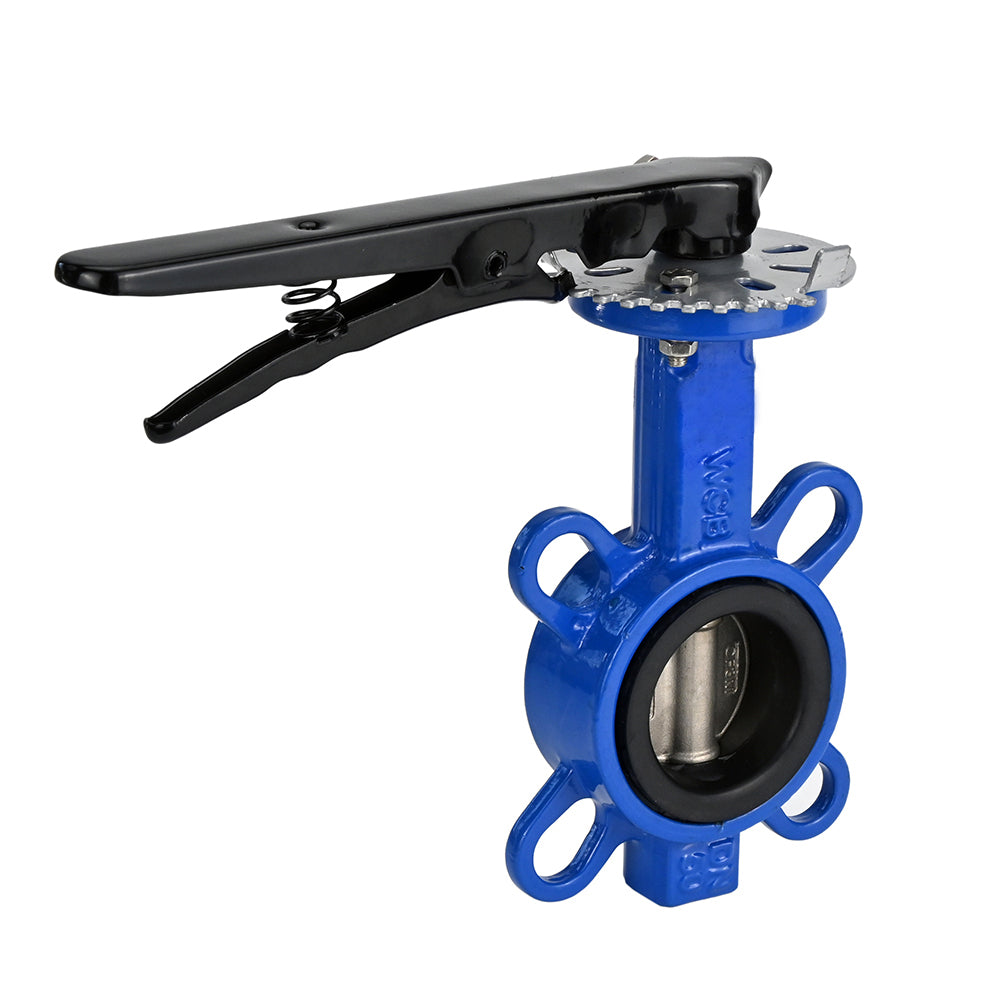 Wasser-drosselklappe Elephant WCB-316L-VITON 232 PSI, gehäusematerial – edelstahl WCB, scheibenmaterial – edelstahl 316L, dichtung – VITON, handradbetätigung