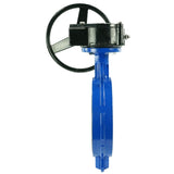 Wasser-Schmetterlingsventil Elephant WCB-316L-PTFE-RDN, Gehäusematerial - Kohlenstoffstahl WCB, Scheibenmaterial - Edelstahl AISI 316L, Dichtung - PTFE, getriebegetrieben