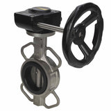 Wasser-Schmetterlingsventil Elephant 316L-316L-NBR Gehäusematerial - Edelstahl AISI 316L, Scheibenmaterial - Edelstahl AISI 316L, Dichtung - NBR mit Getriebe Elephant HAM
