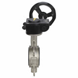 Wasser-Schmetterlingsventil Elephant 316L-316L-VITON Gehäusematerial - Edelstahl AISI 316L, Scheibenmaterial - Edelstahl AISI 316L, Dichtung - Viton mit Getriebe Elephant HAM